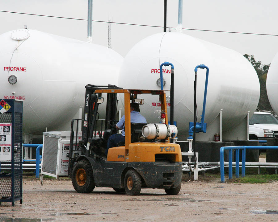 propane powered forklift